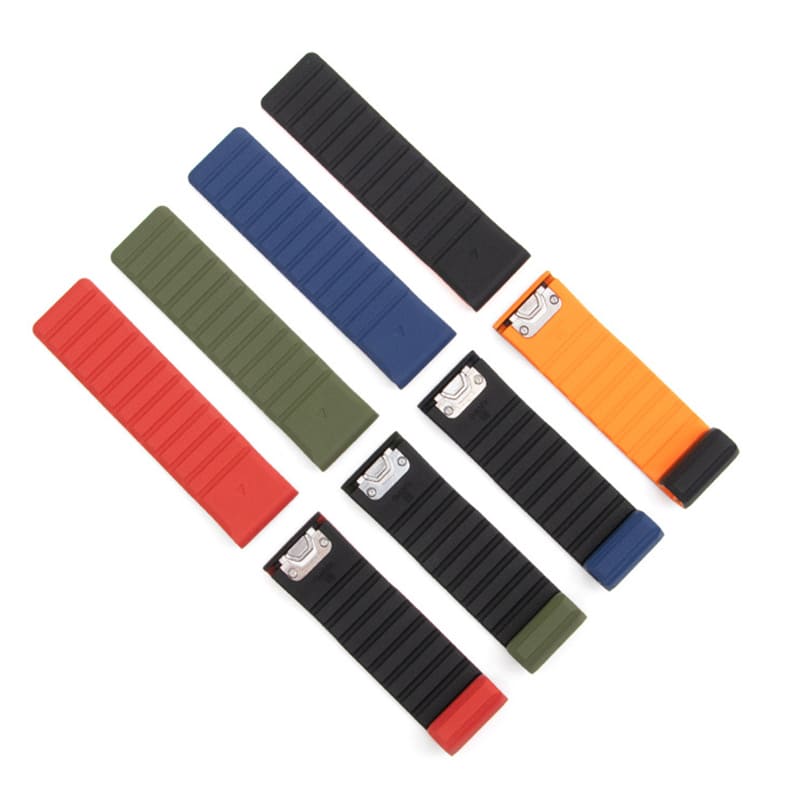 Silicone Magnetic Two Color Watch Band for Gamin
