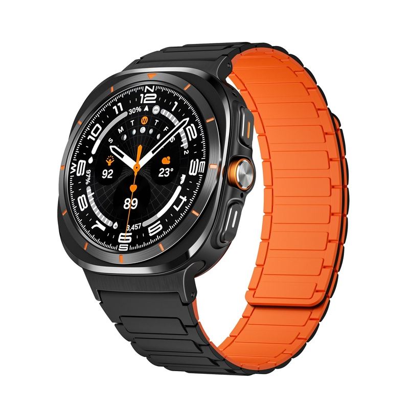 Silicone Magnetic Two-Tone Band For Samsung Galaxy Watch Ultra