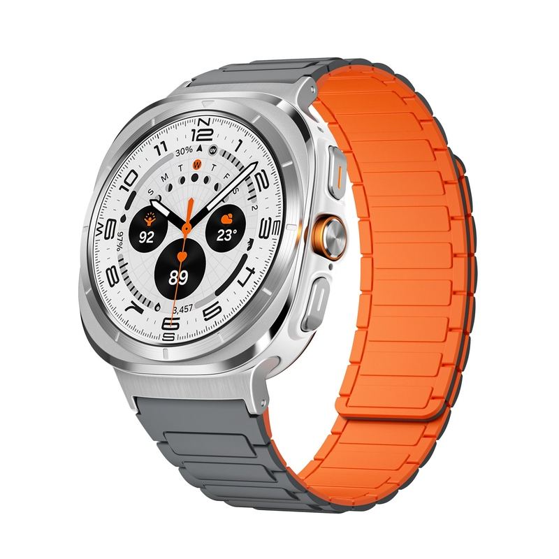 Silicone Magnetic Two-Tone Band For Samsung Galaxy Watch Ultra