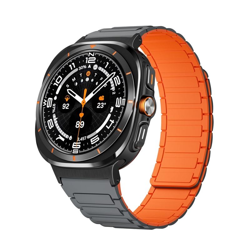 Silicone Magnetic Two-Tone Band For Samsung Galaxy Watch Ultra