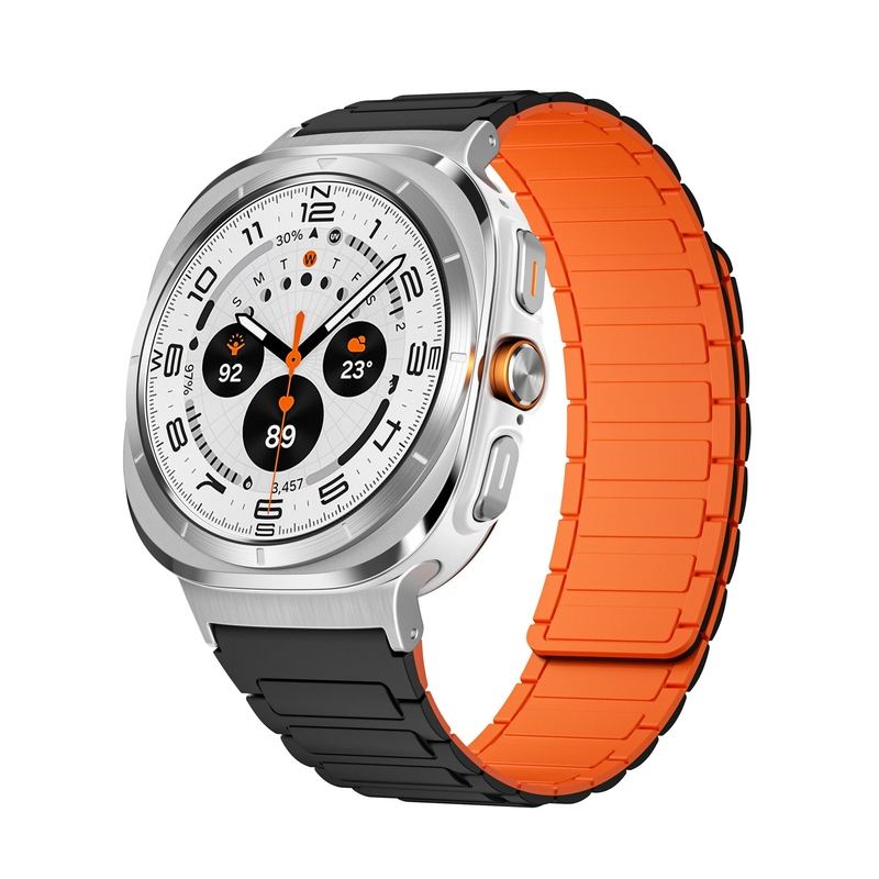 Silicone Magnetic Two-Tone Band For Samsung Galaxy Watch Ultra