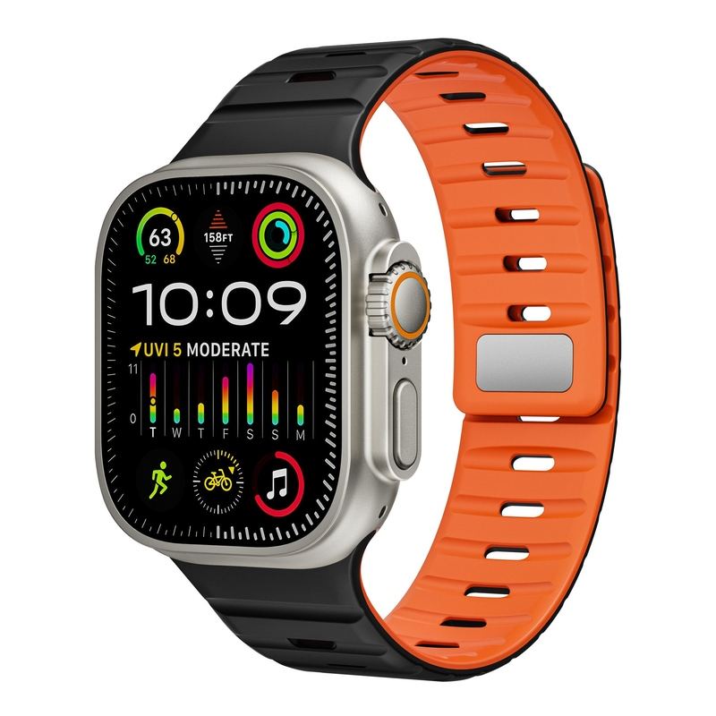 Silicone Sport Breathable Magnetic Band For Apple Watch