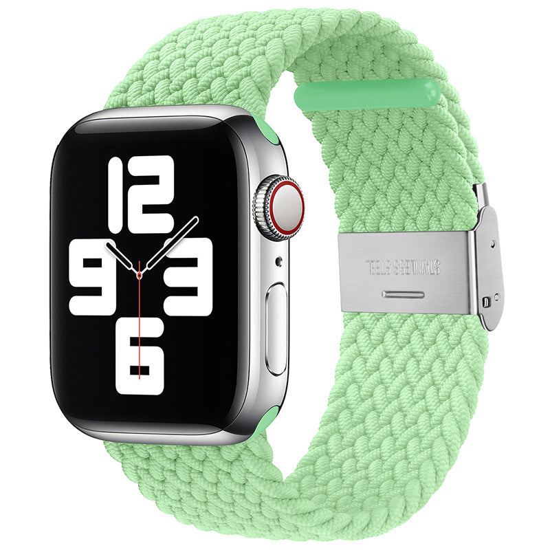 "Simple iWatch Strap" Solid Color Woven Loop For Apple Watch