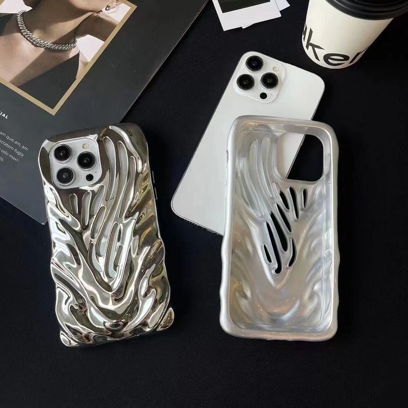 Skeleton Heat Dissipation Full Cover Silicone Soft iPhone Case