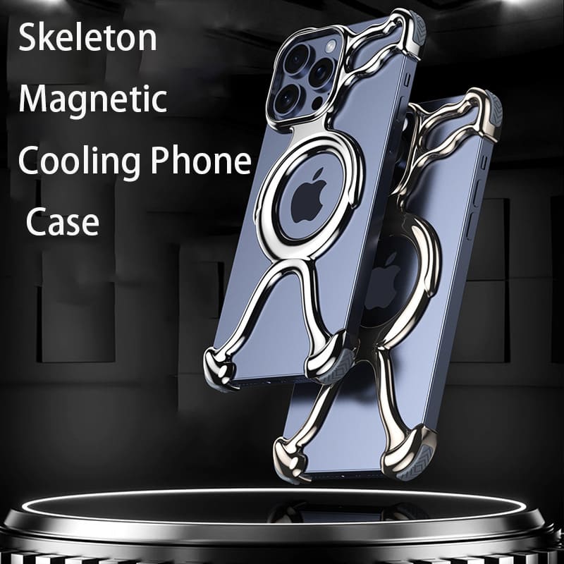 Skeleton Magnetic Cooling Phone Case
