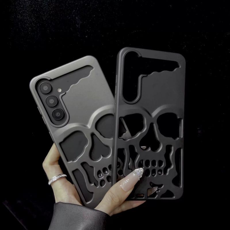 "Skull Design" Hollow Heat Dissipation All-Inclusive Anti-Fall Soft Case Suitable For Samsung
