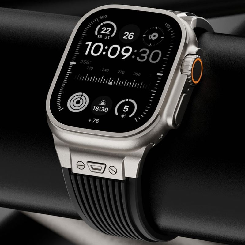 "Sleek Luxury" Streamlined Silicone Band For Apple Watch