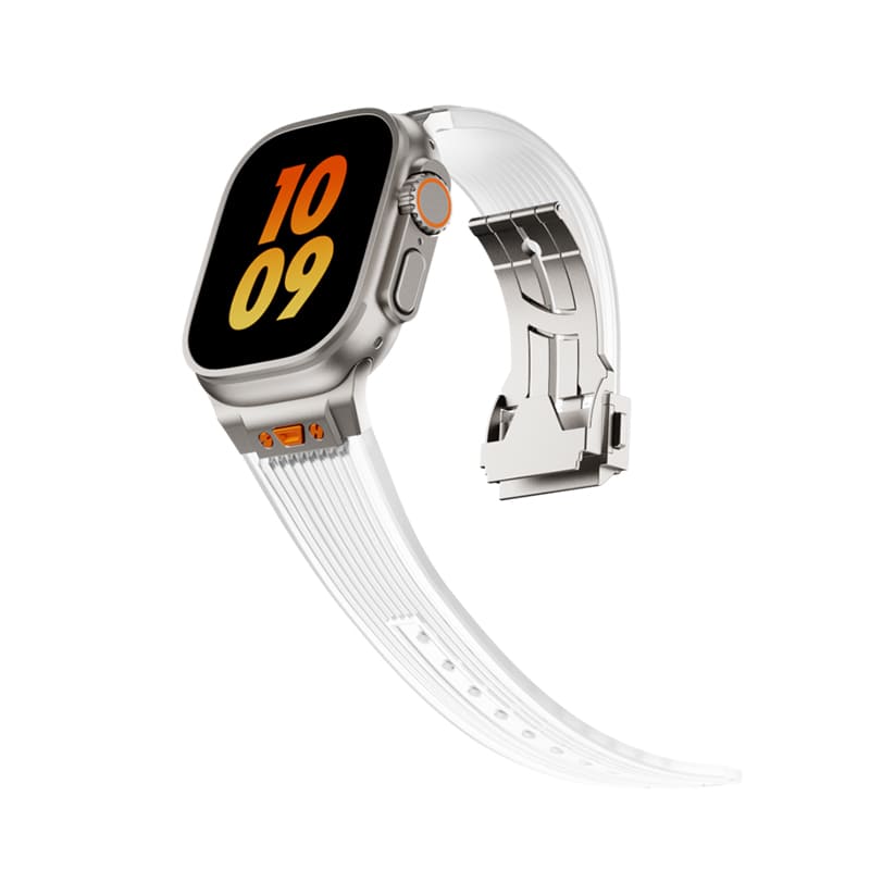 "Sleek Luxury" Transparent Streamlined Silicone Band For Apple Watch