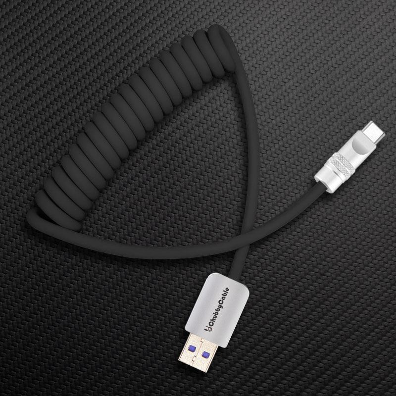 Chubbycable Chubby 3.0 Fast Charging Cable Durable Soft Silicone USB C Cable 240W Extra Thick Phone Charger Cord Data Transfer Type C Cable, Dark Blue, Type-C To Type-C, 19.6 FT