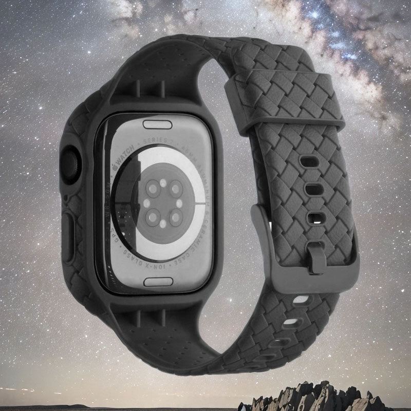 "Solid Sports Band" Woven One-Piece Breathable Band For Apple Watch