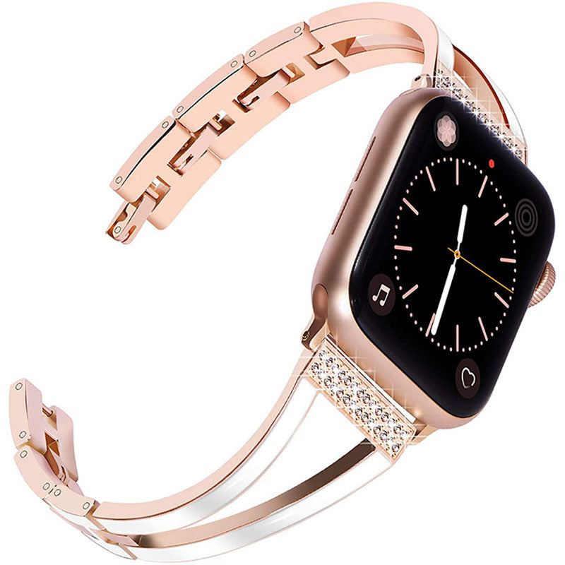 Sparkling Metal Diamond Bracelet Band For Apple Watch