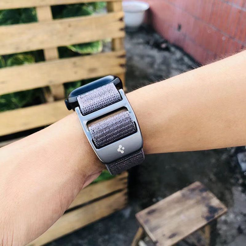 Sport Nylon Woven Breathable Velcro Band For Apple Watch