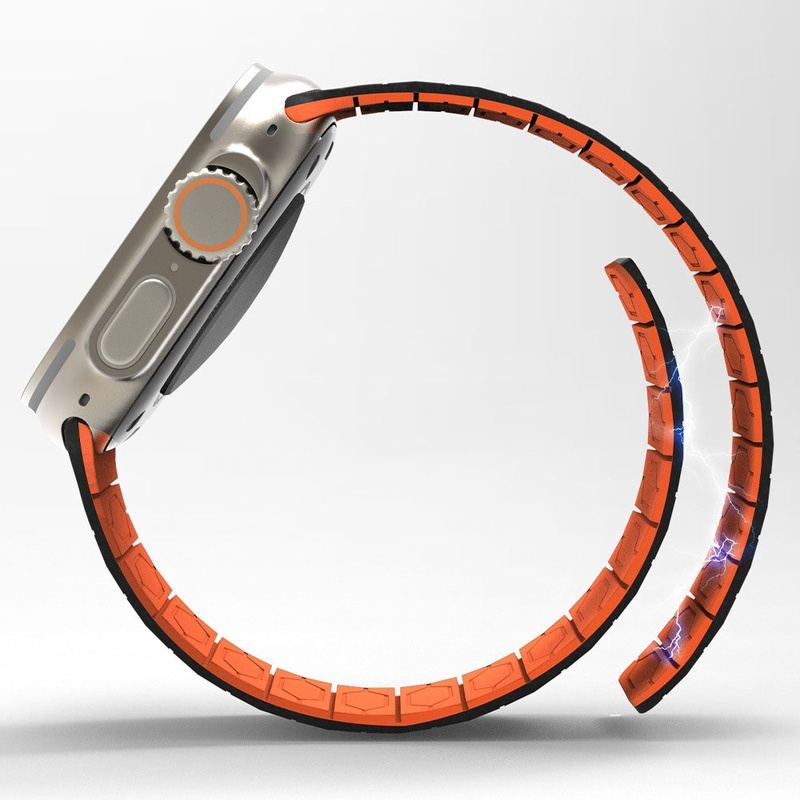 "Sports Band" Dual-color Magnetic Silicone Band for Apple Watch