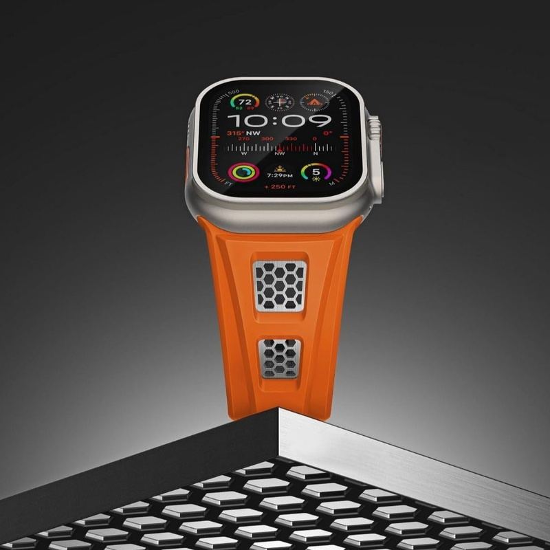 "Sports Band" Grid Hollow Silicone Band For Apple Watch