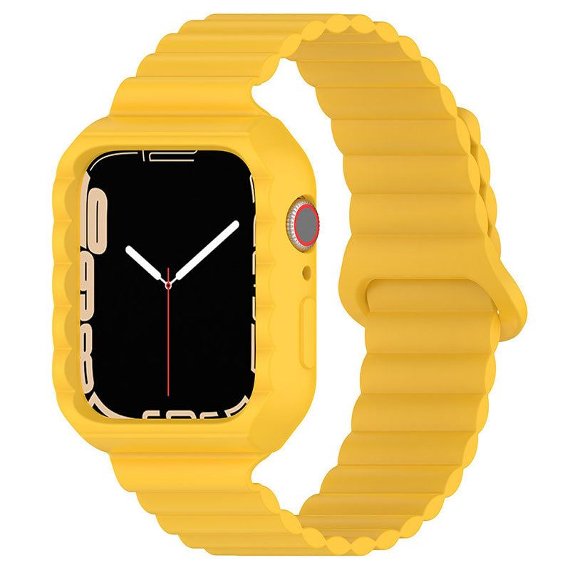 Sports Magnetic Silicone Integrated Watch Band For Apple Watch