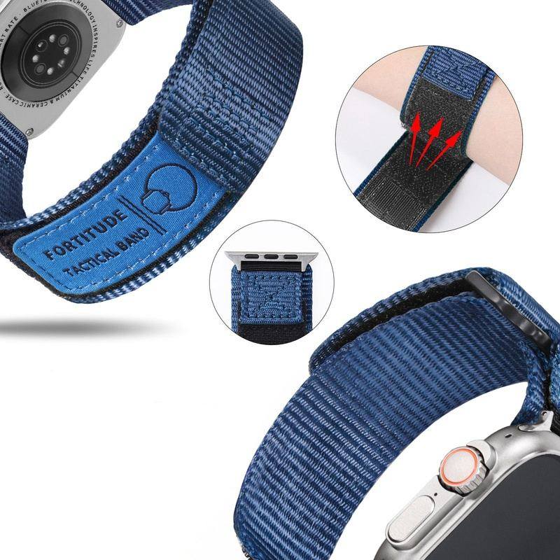 "Sports Watch Band" Breathable Adjustable Nylon Strap for Apple Watch