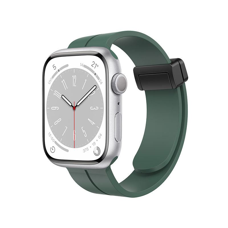 "Sporty Two-Color" Silicone Magnetic Clasp Apple Watch Band
