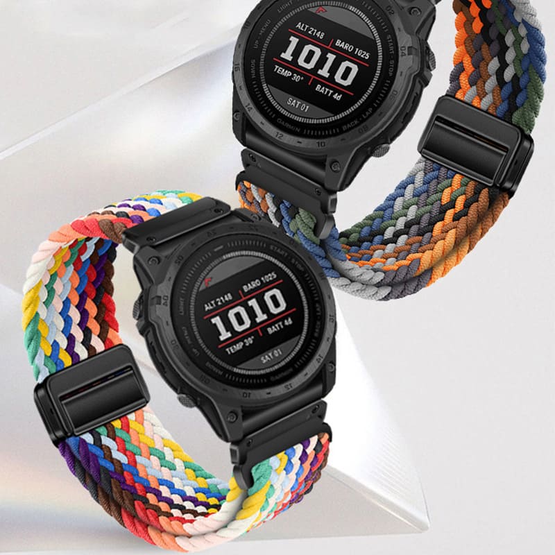 Stretch Nylon Magnetic Woven Band for Garmin Watch