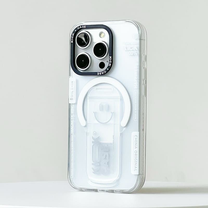 Summer Transparent Magnetic Self-Standing Phone Case