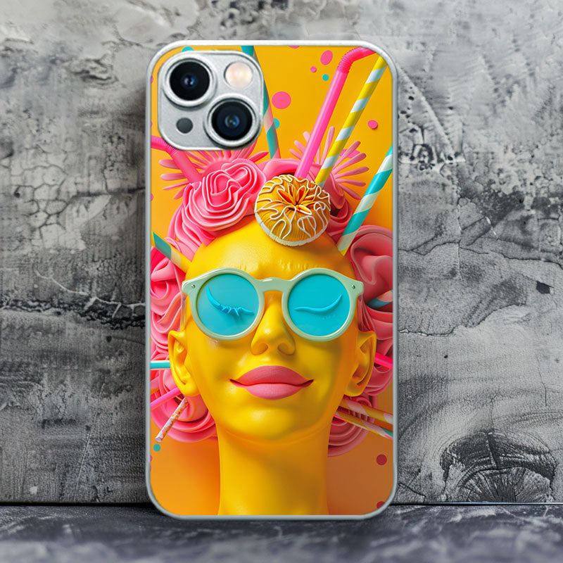 "SunnyYellowDreamer" Special Designed Glass Material iPhone Case