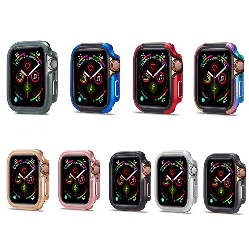 TPU Zinc Alloy Metal Frame All-Inclusive Protective Case For Apple Watch