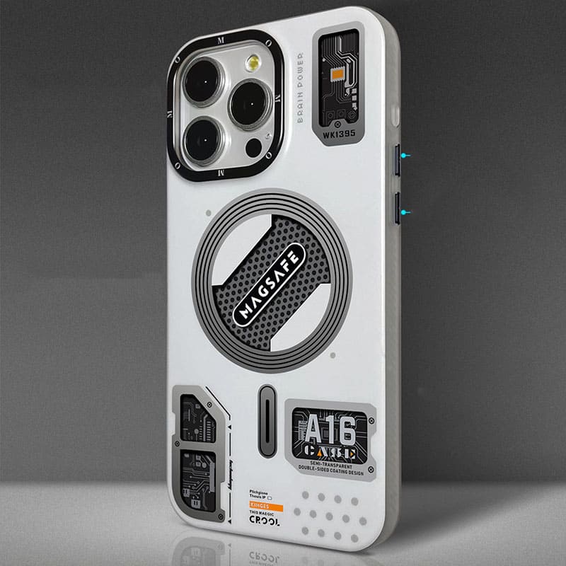 Technology-Inspired Frosted All-Cover Magsafe Magnetic iPhone Case