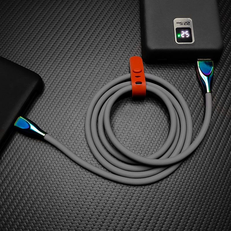 Thin Chubby" 240W Liquid Silicone Charging Cable ?Fast & Stylish   Chubbycable