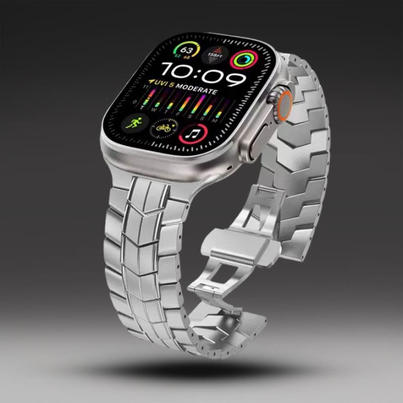 Titanium Alloy Metal Steel Watch Band For iphone