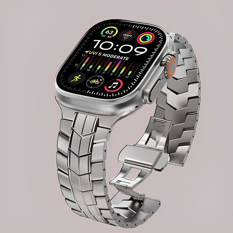 Titanium Alloy Metal Steel Watch Band For iphone