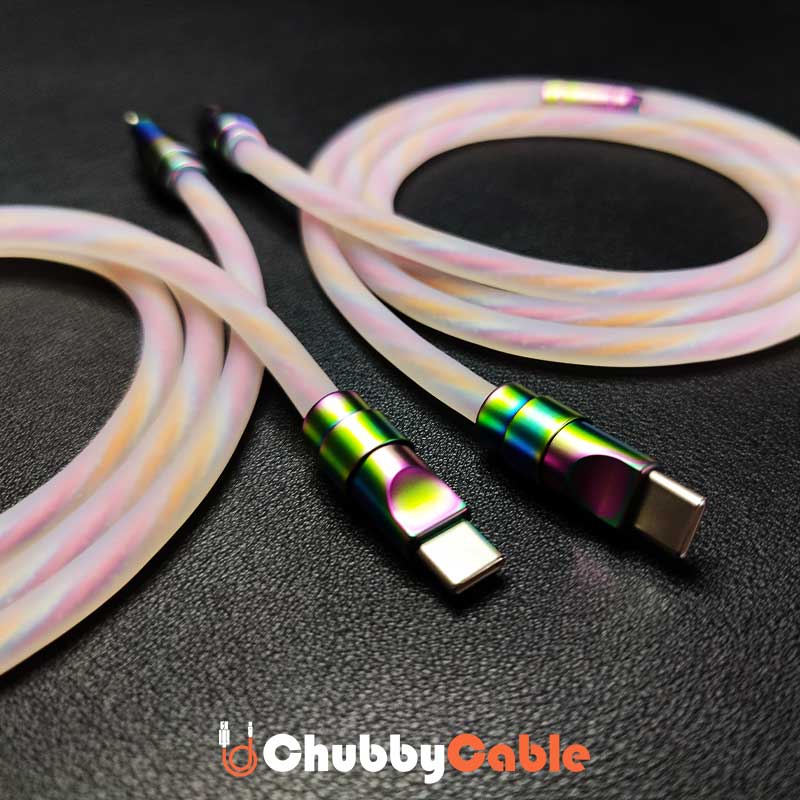 "Transparent Chubby" Special Designed Fast Charge Cable