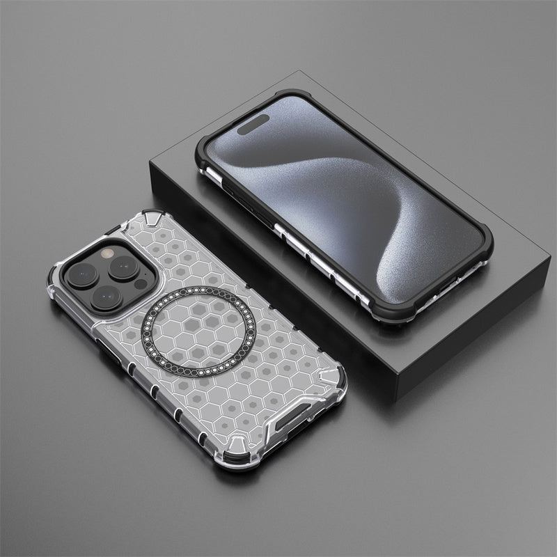 Transparent Honeycomb Magnetic Case