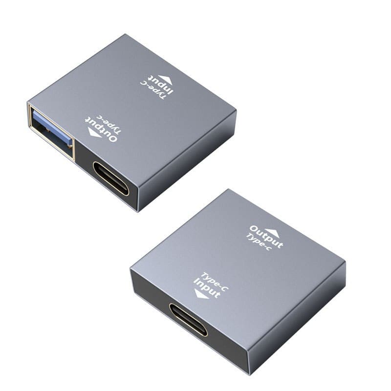 Type-C Female To Double Type-C/USB-A Female Adapter