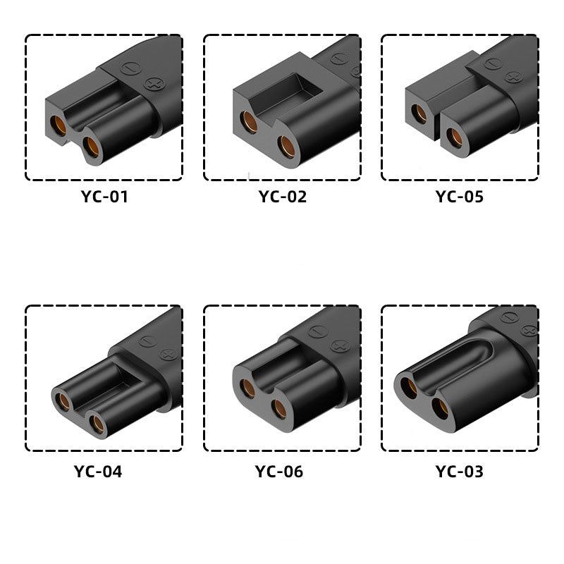 Type-C Female To Shaver Eight-Figure Single/Double Slot Charging Adapter