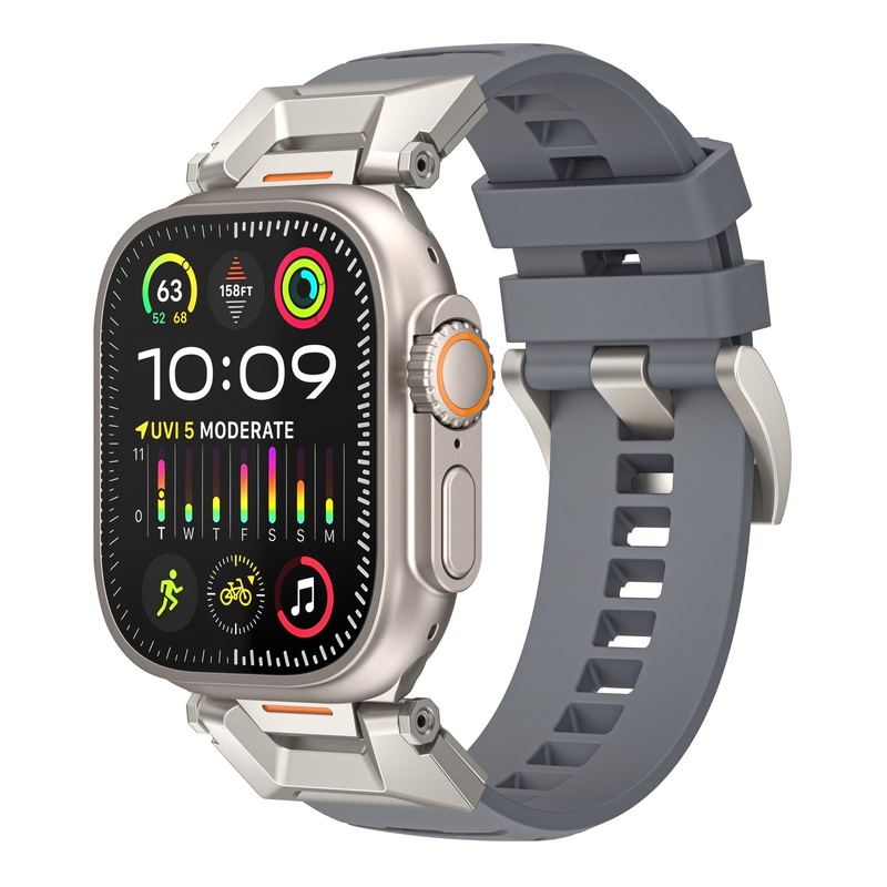 "Ultimate Luxury" Fluororubber Band with Titanium Connector for Apple Watch