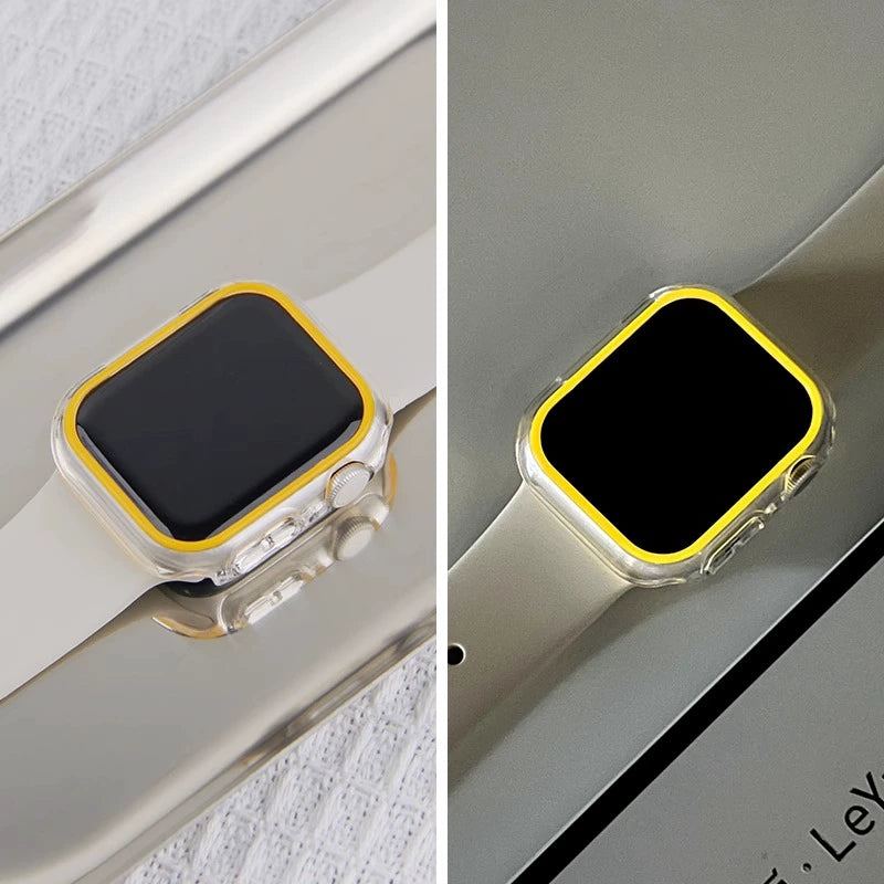 Ultra-thin Fluorescent Half-pack Protective Case For Apple Watch
