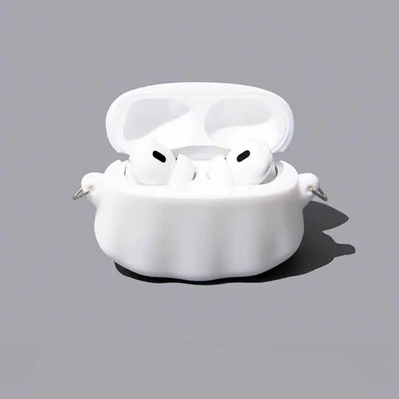 "White Ghost" Creative Silicone AirPods Case - Fluorescent Version