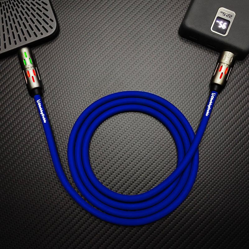 "GlowCharge Pro" 240W 4-in-1 Car Cable with Dynamic Lights