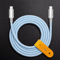 "Thin Chubby" 240W Knit Braided Fast Charging Cable With Mirrored Connector