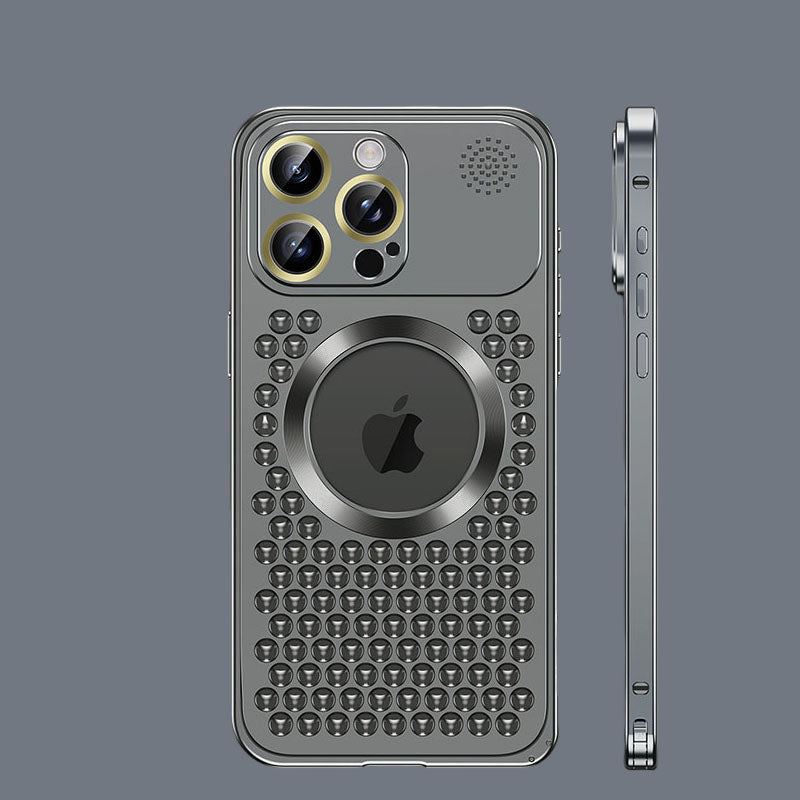 Aluminum Alloy Heat Dissipation Breathable Aromatherapy Case Suitable For iphone