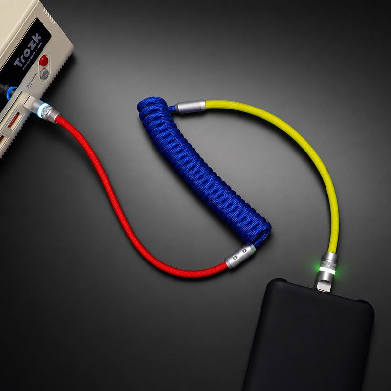 Spring Charge Cable - Durable, Fast Charging, Stylish | Chubbycable