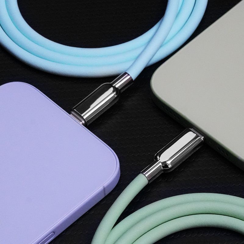 Coding Screen Texture Thin Chubby 240W Grainy-Texture Fast Charging Cable | ChubbyCable ...