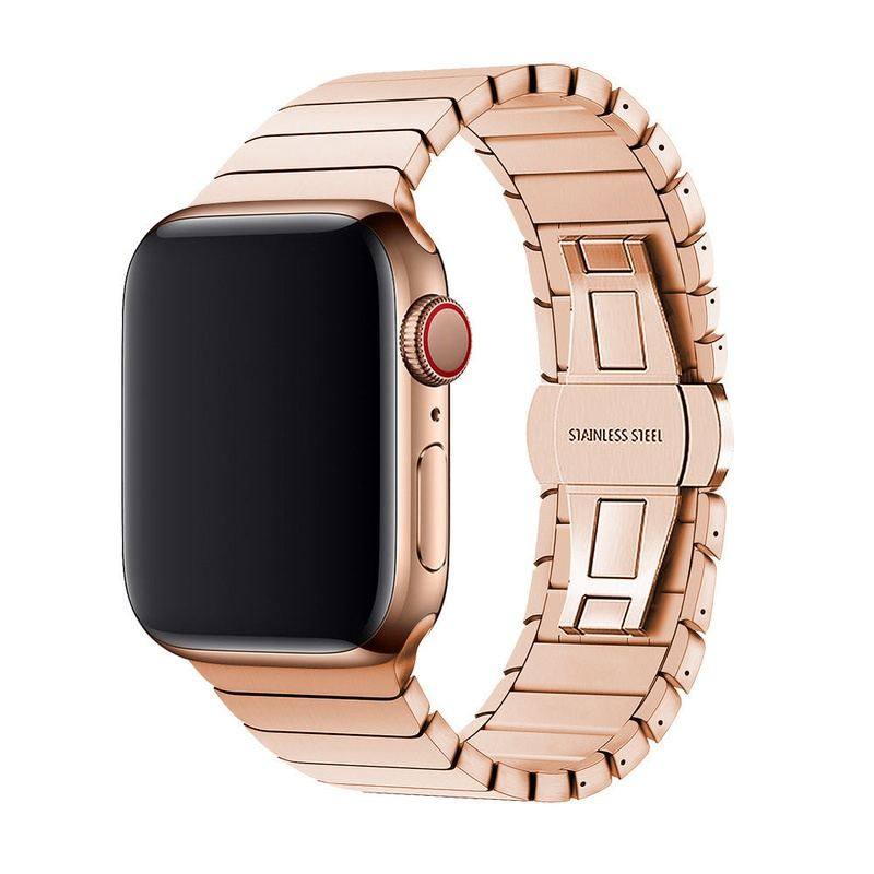 "Business iWatch Strap" Metal Loop With Butterfly Clasp For Apple Watch