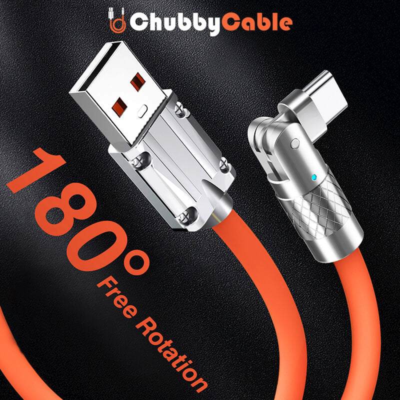 "Chubby Gamer" 180° Rotating Fast Charge Cable