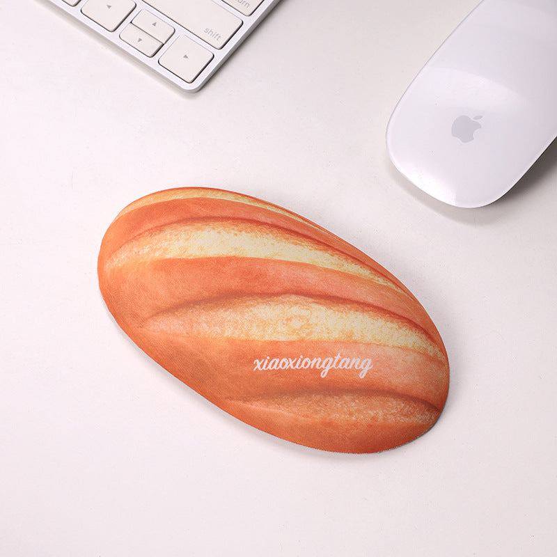 "Chubby Comfort" Silicone Keyboard Wrist Rest & Mouse Pad Set - Bread Theme