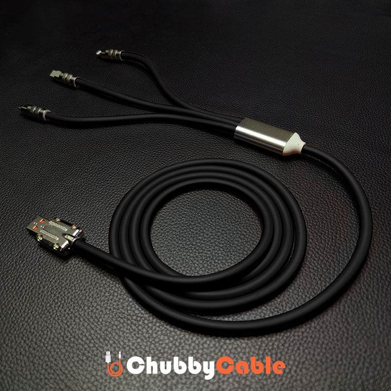 "Chubby Infinity" 3 IN 1 Fast Charge Cable C+Lightning+Micro