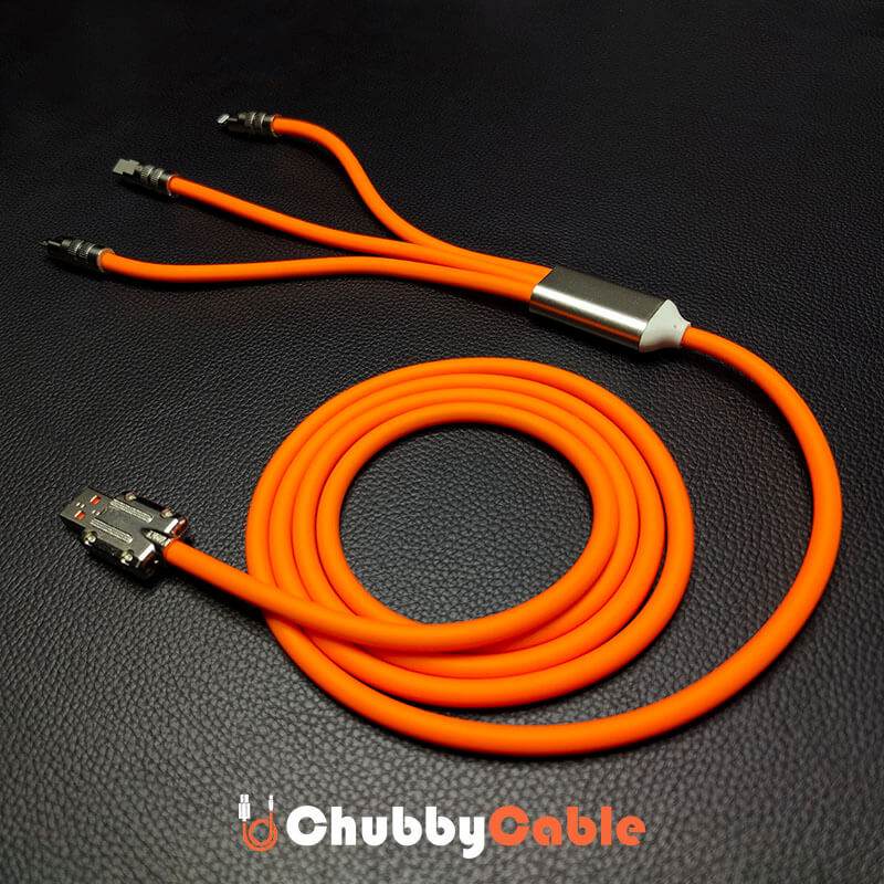 "Chubby Infinity" 3 IN 1 Fast Charge Cable C+Lightning+Micro