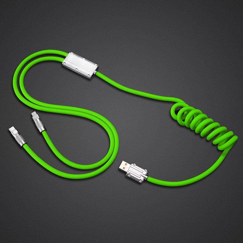 "Chubby Plus" 2 IN 1 Fast Charge Cable C+Lightning - St. Patrick's Day Edition