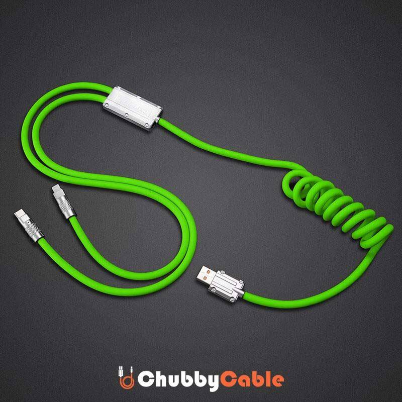 "Chubby Plus" 2 IN 1 Fast Charge Cable C+Lightning - St. Patrick's Day Edition