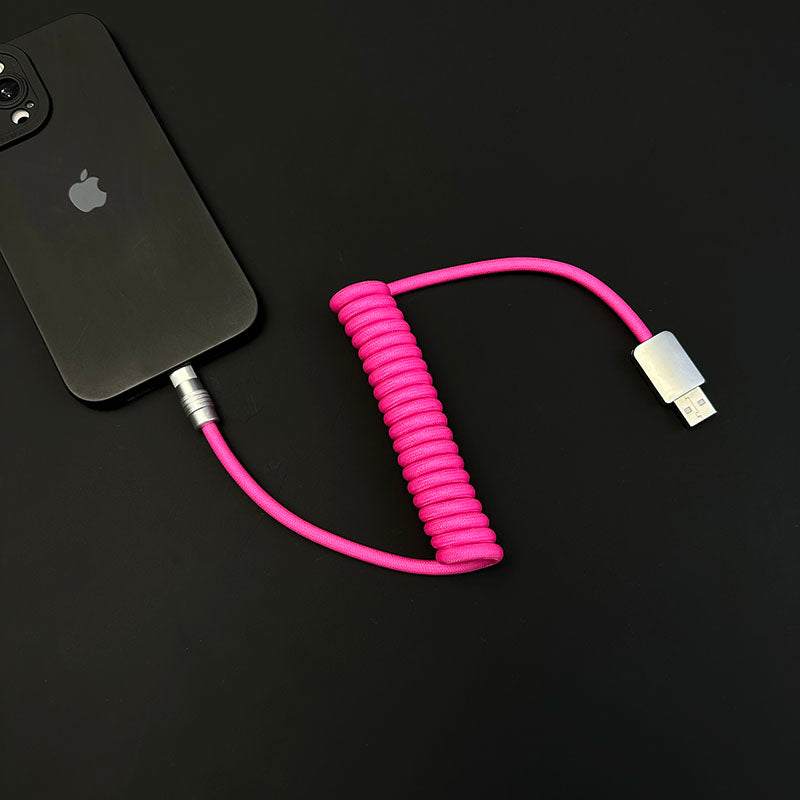 "Curly Chubby" Retractable Fast Charging Cable