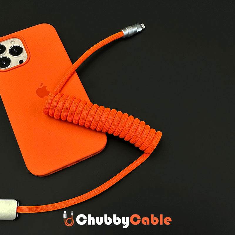 "Curly Chubby" Retractable Fast Charging Cable